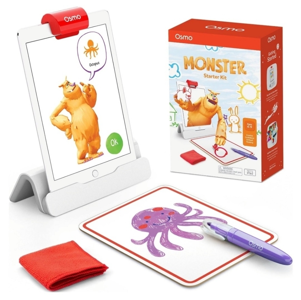 Osmo Monster Starter Kit for iPad Ages 5-10 3 Educational Games New Sealed